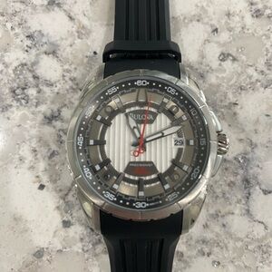 Bulova Precisionist Campton Rubber Mens Watch 96B171